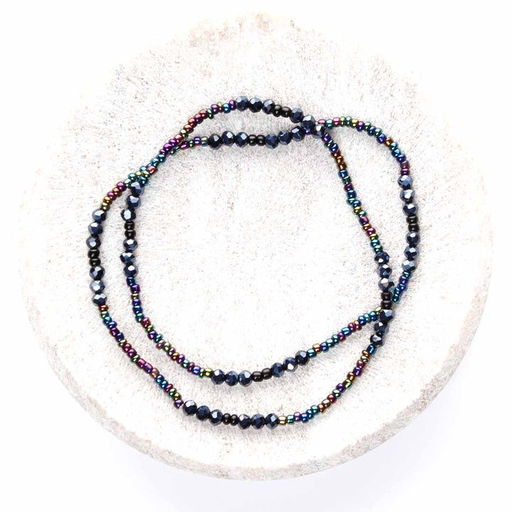 Mystic Sparkles Beaded Anklet-1
