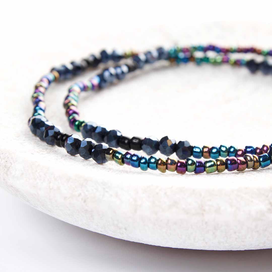 Mystic Sparkles Beaded Anklet-2