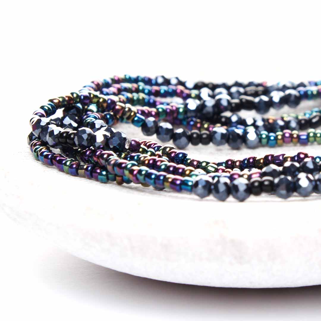 Mystic Sparkles Beaded Anklet-3