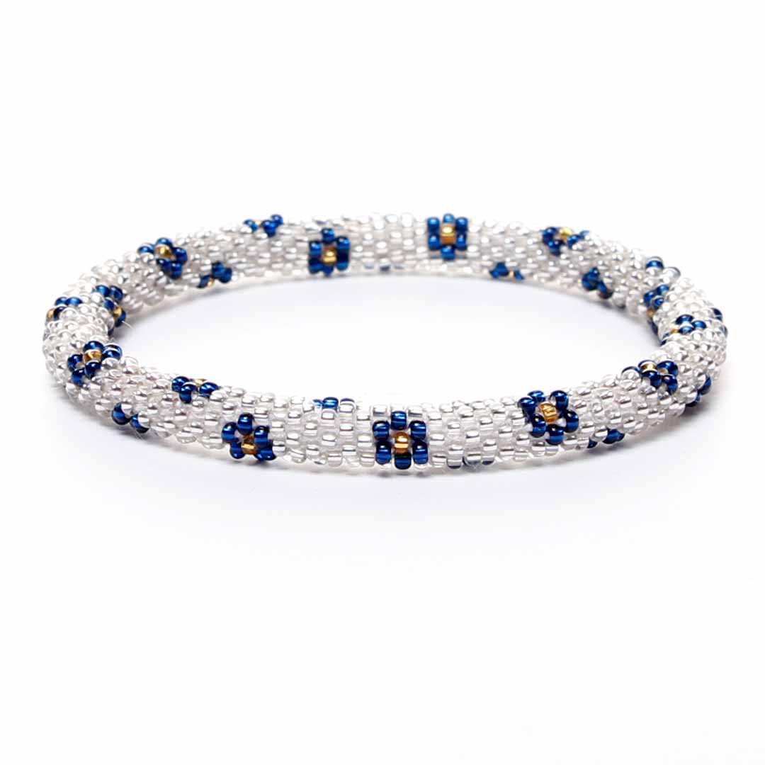 Nautical Daisies Beaded Bracelet
