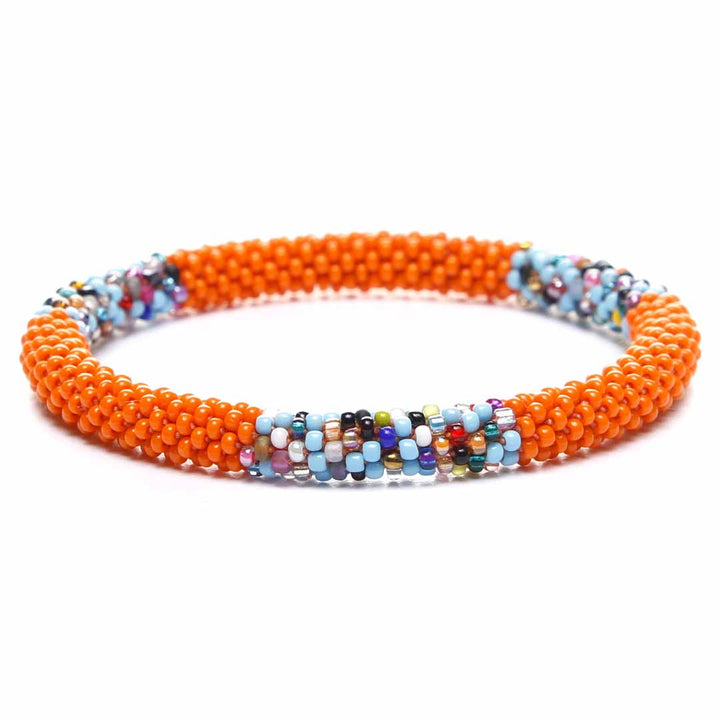 Orange Sprinkle Stripe - 7"