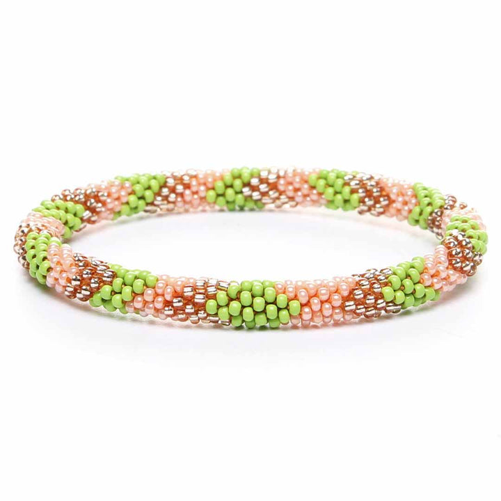 Peachy Lime Margarita Beaded Bracelet