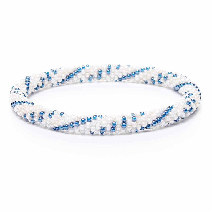 Pearl Denim Beaded Bracelet-1