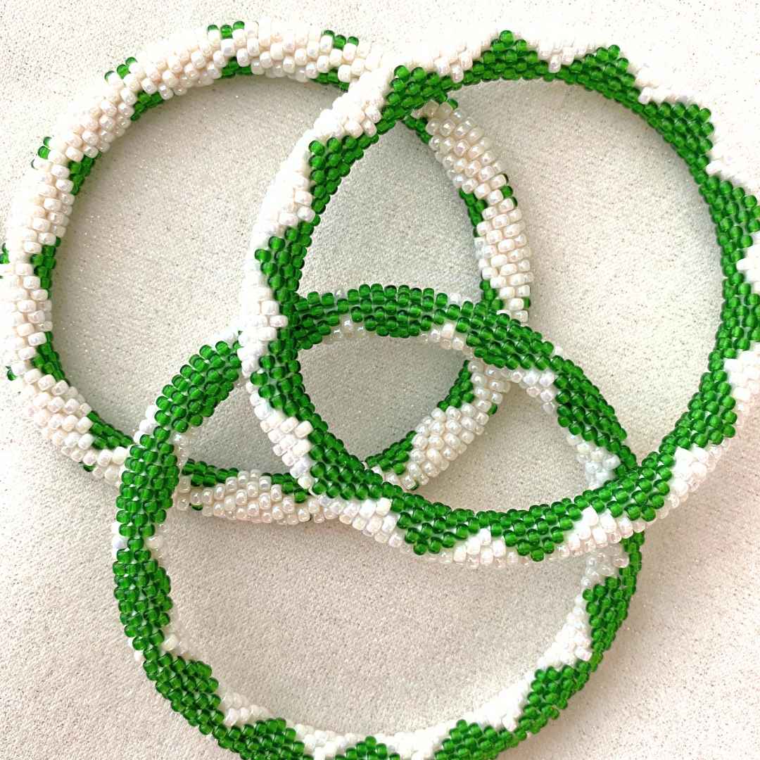 Pearl Iguana Handmade Beaded Seed Bead Bracelet for Women