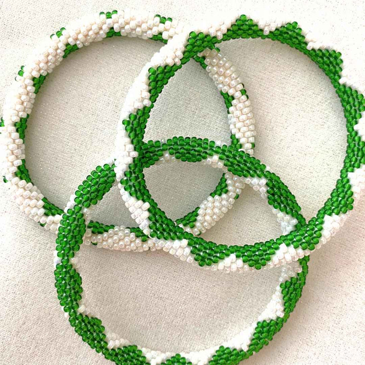Pearl Iguana Handmade Beaded Seed Bead Bracelet for Women