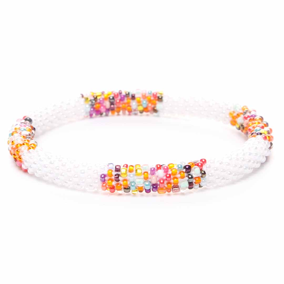Pearl Sprinkle Stripe Beaded Bracelet