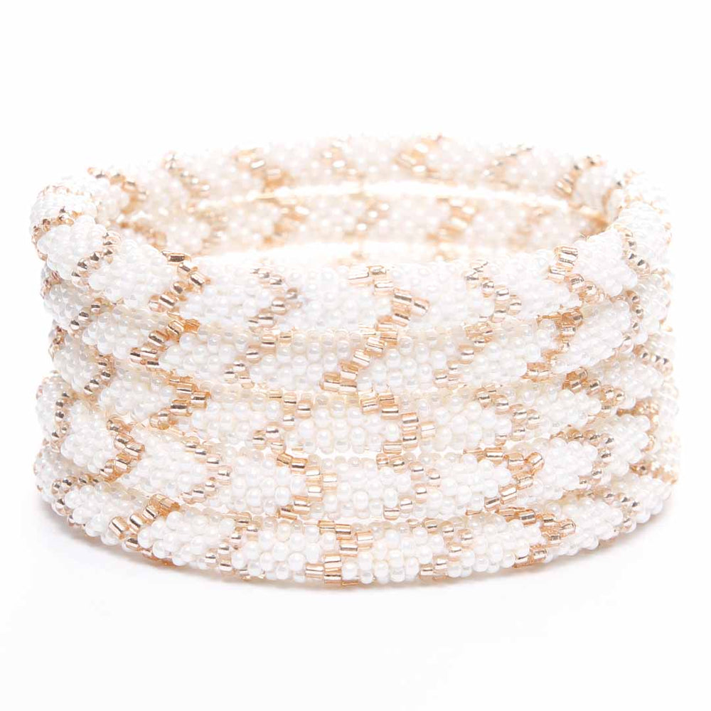 Pearl Tide Bracelet - Seed Bead Jewelry - Stack