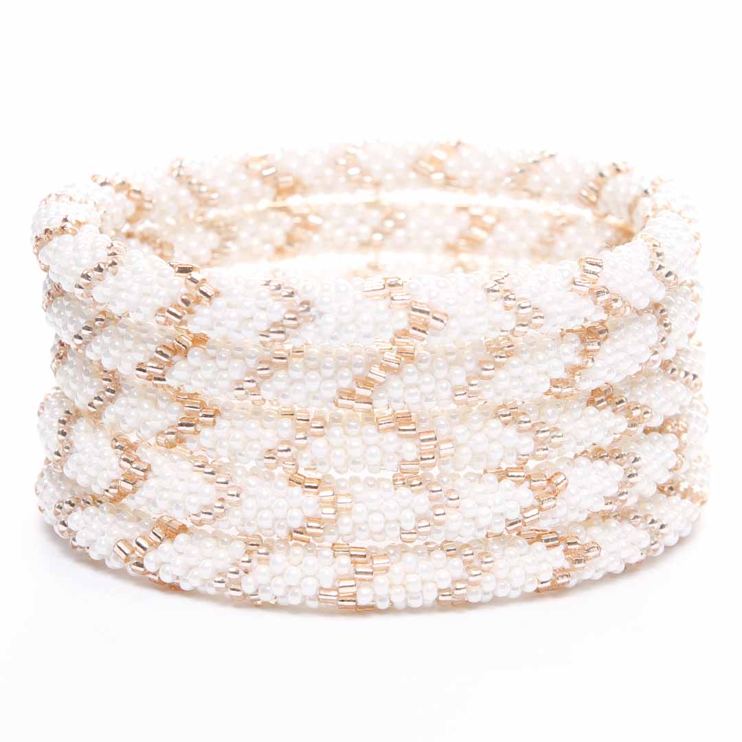 Pearl Tide Bracelet - Seed Bead Jewelry - Stack
