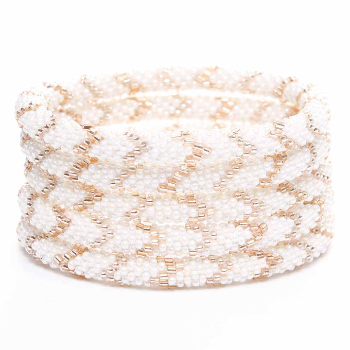 Pearl Tide Bracelet - Seed Bead Jewelry - Stack