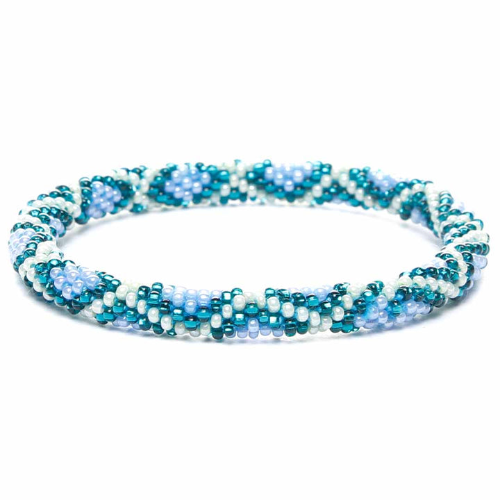 Periwinkle Forest Beaded Bracelet