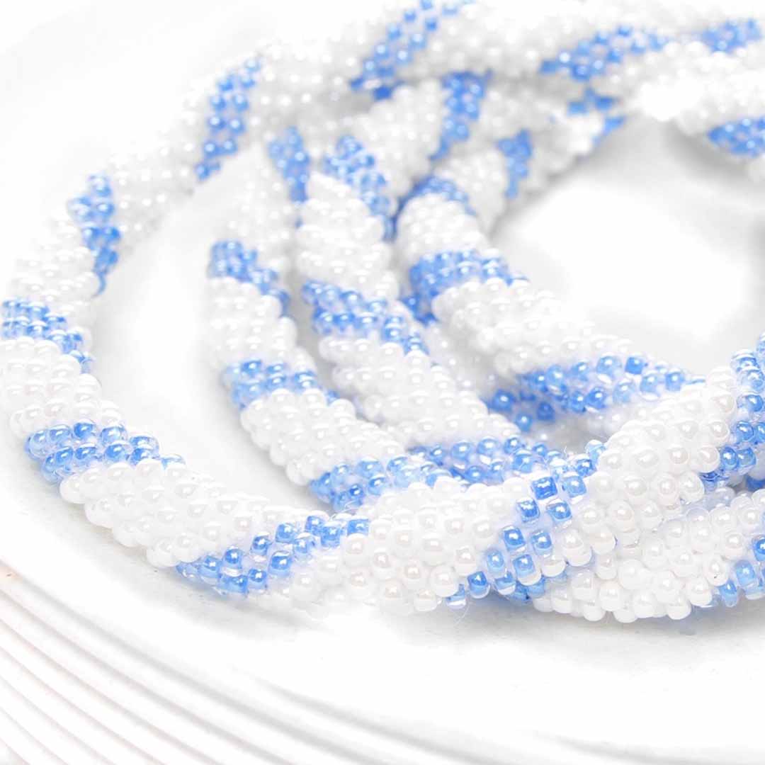 Periwinkle & Pearl Twist - 7"