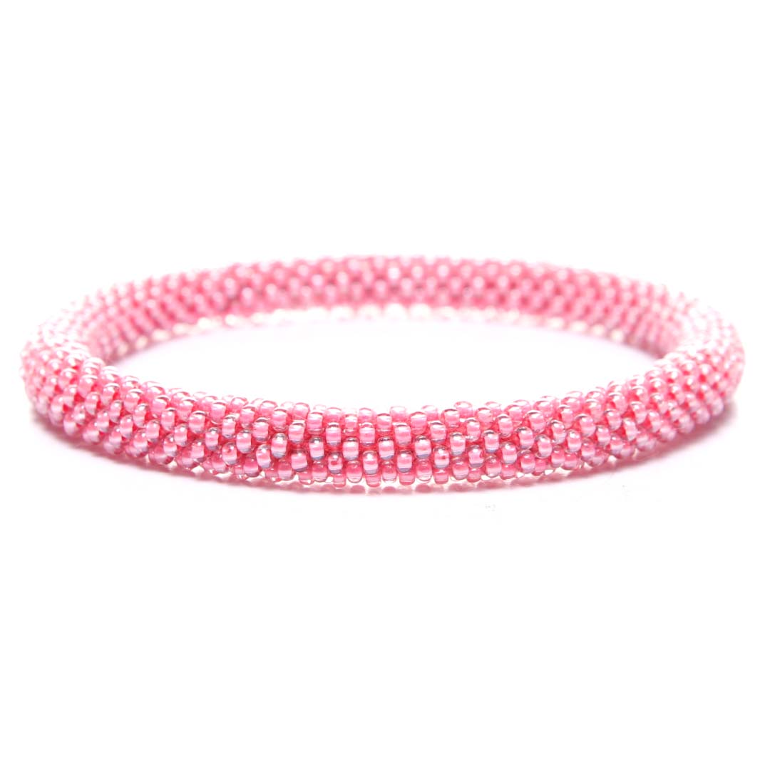 Pink Berry Gloss Beaded Bracelet-Front