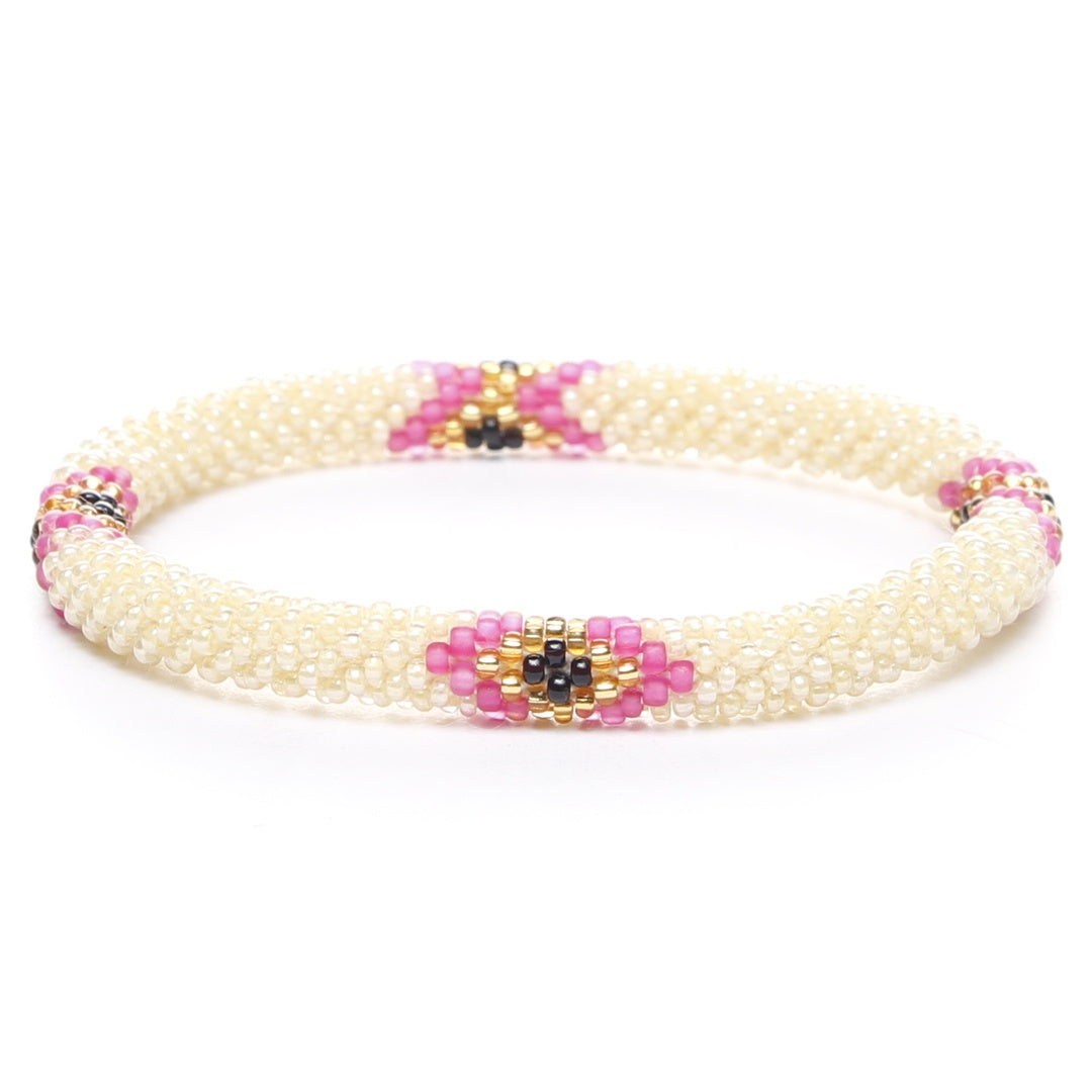 Pink Vanilla Rodeo Beaded Bracelet