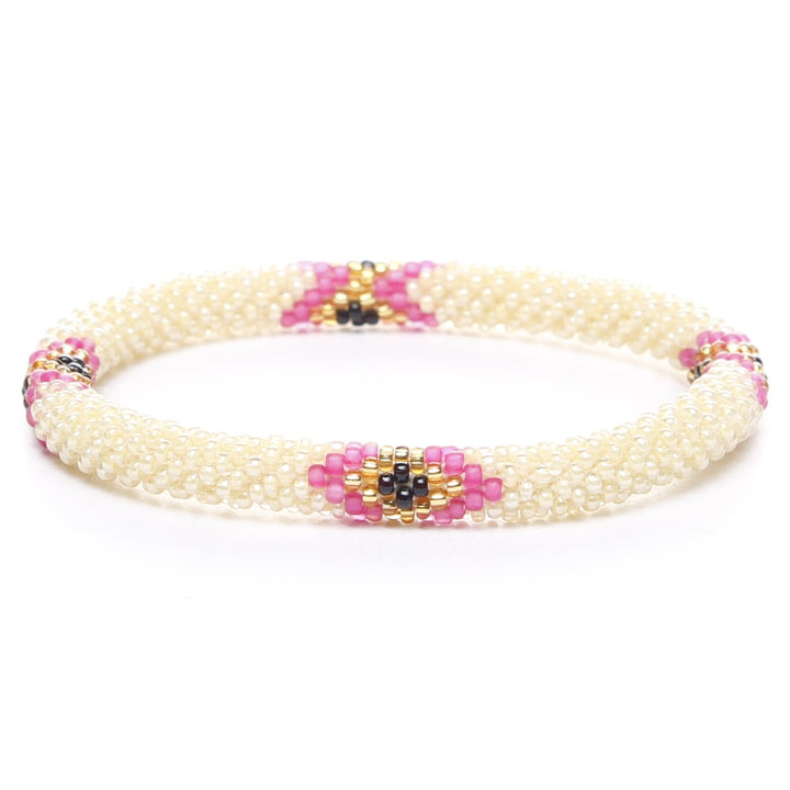 Pink Vanilla Rodeo Beaded Bracelet