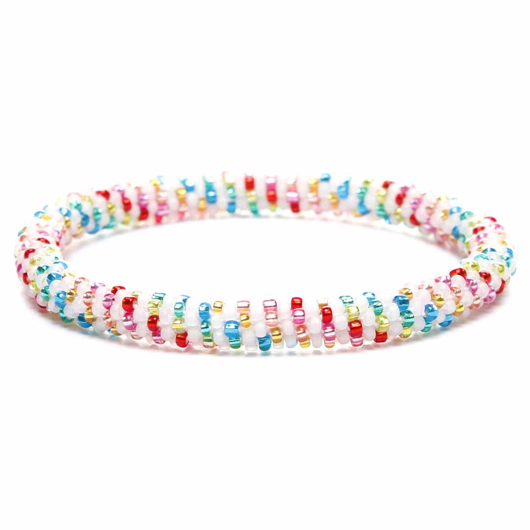 Rainbow Tinsel Stripe - 7"