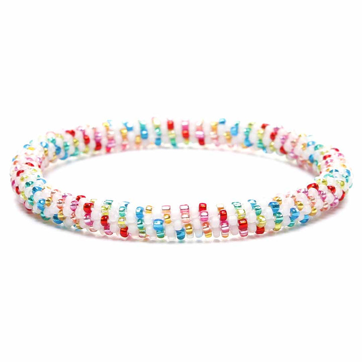 Rainbow Tinsel Stripe - 7"