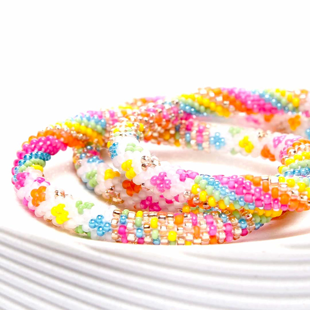 Rainbows & Lollipops Beaded Bracelet-Side