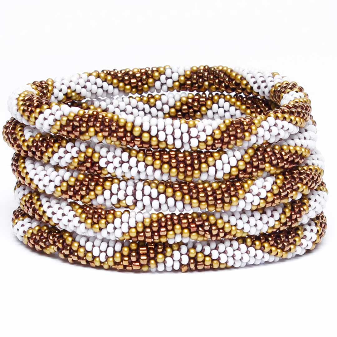 Sahara Shimmer Beaded Bracelet- STack