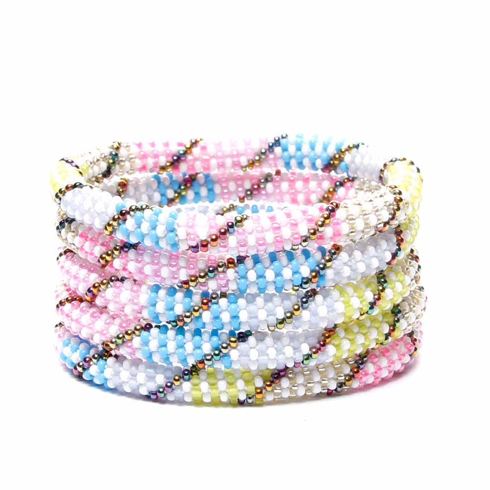 Saltwater Taffy Twist Beaded Bracelet-2