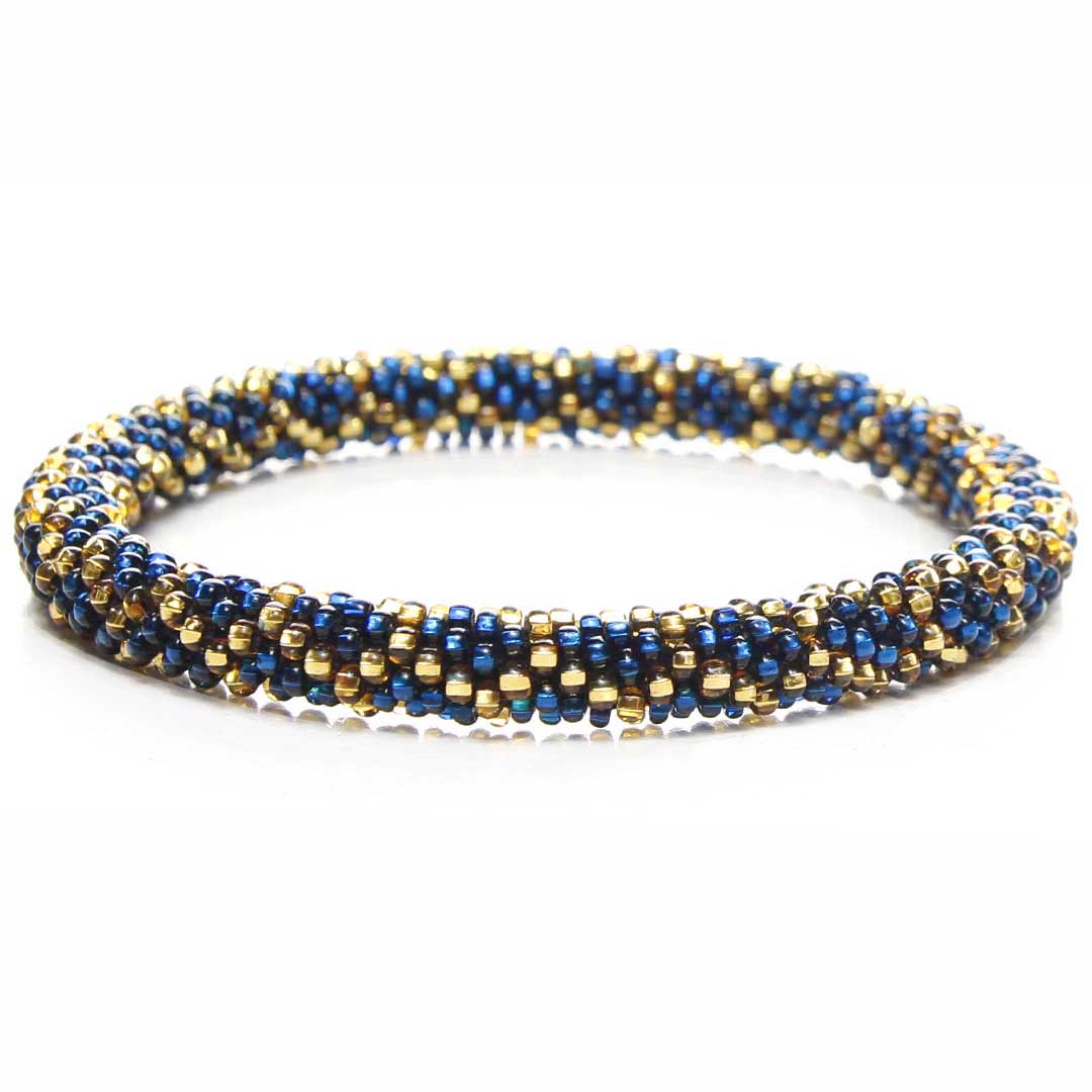 Sapphire & Gold Sparkles - 7"