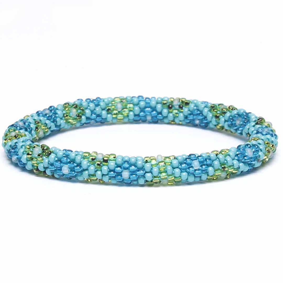 Sea Glass Beaded Bracelet