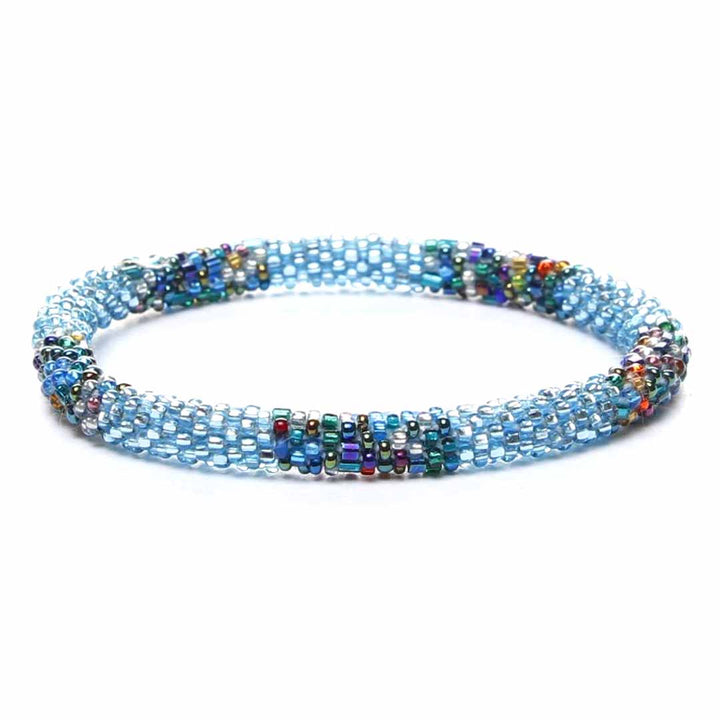 Sky Blue Sprinkles Stripe - 7"