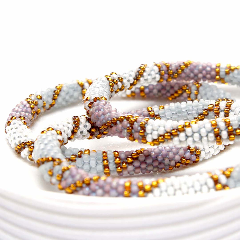 Snowy Meadow Beaded Bracelet-Side