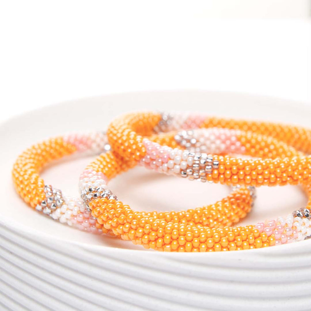 Southwest Blush Beaded Bracelet Side