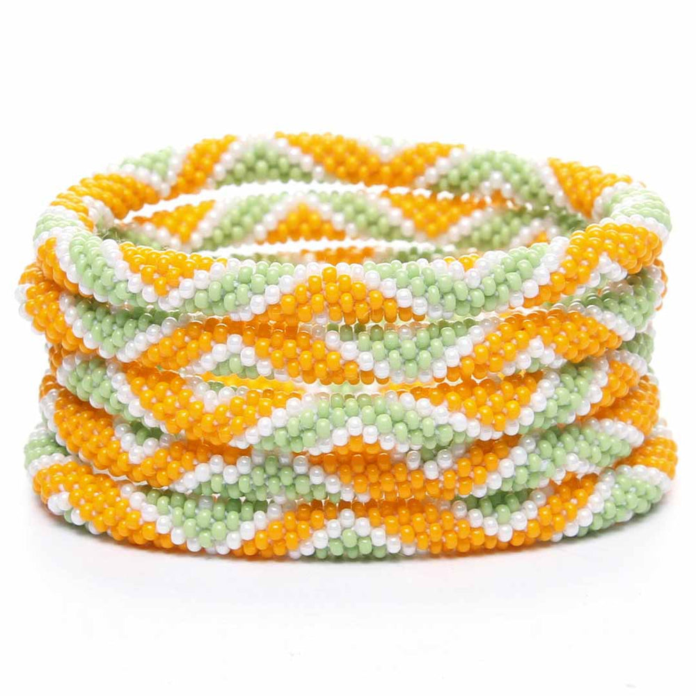 Southwest Citrus Beaded Bracelet Stack