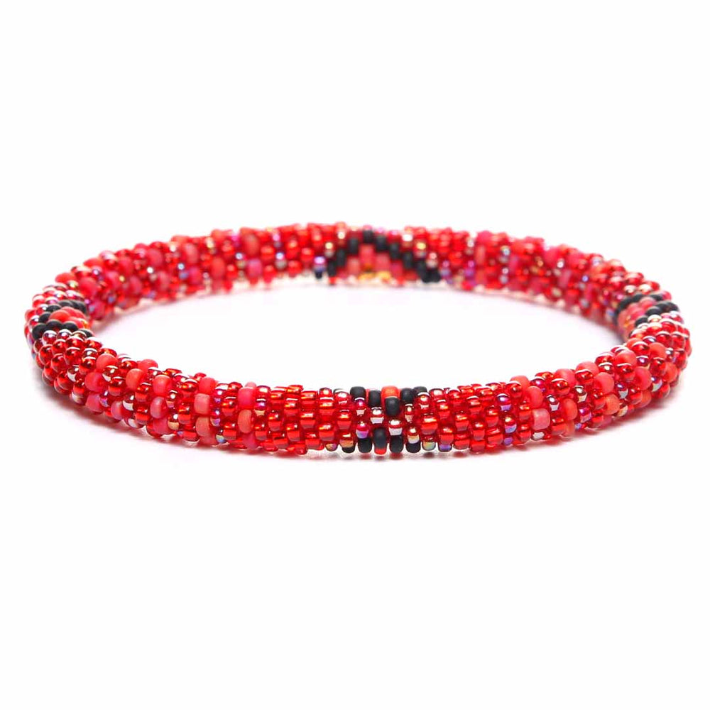 Southwest Sangria Bracelet - Seed Bead Jewelry Close Up - Cana Capri