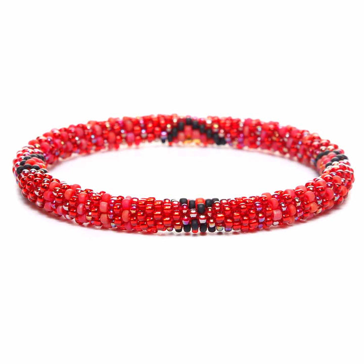 Southwest Sangria Bracelet - Seed Bead Jewelry Close Up - Cana Capri