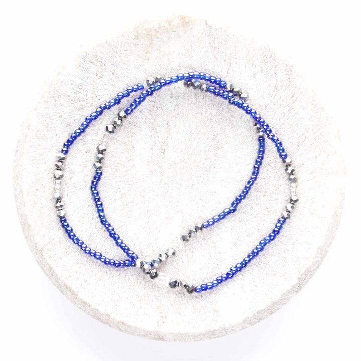 Sparkling Marina Beaded Anklet-1