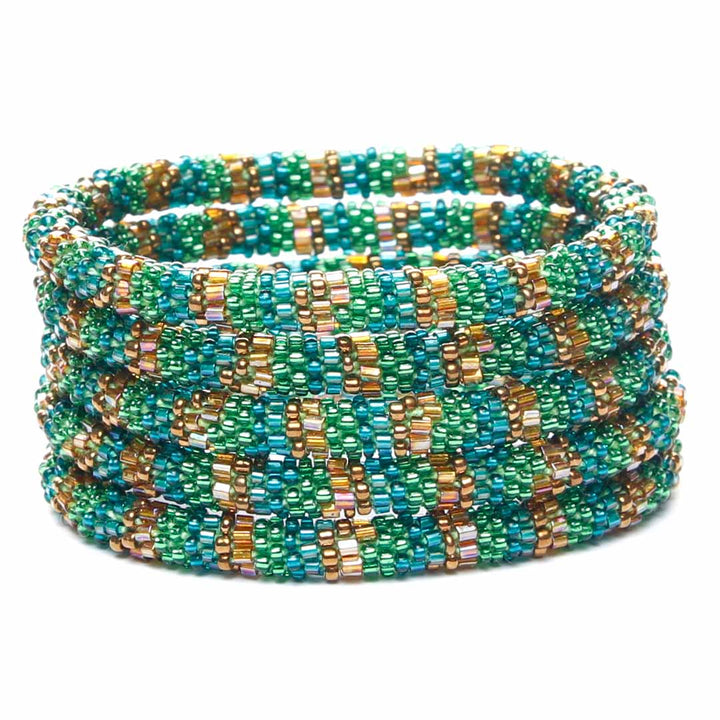 Sparkly Dublin Stripe Beaded Bracelet-2