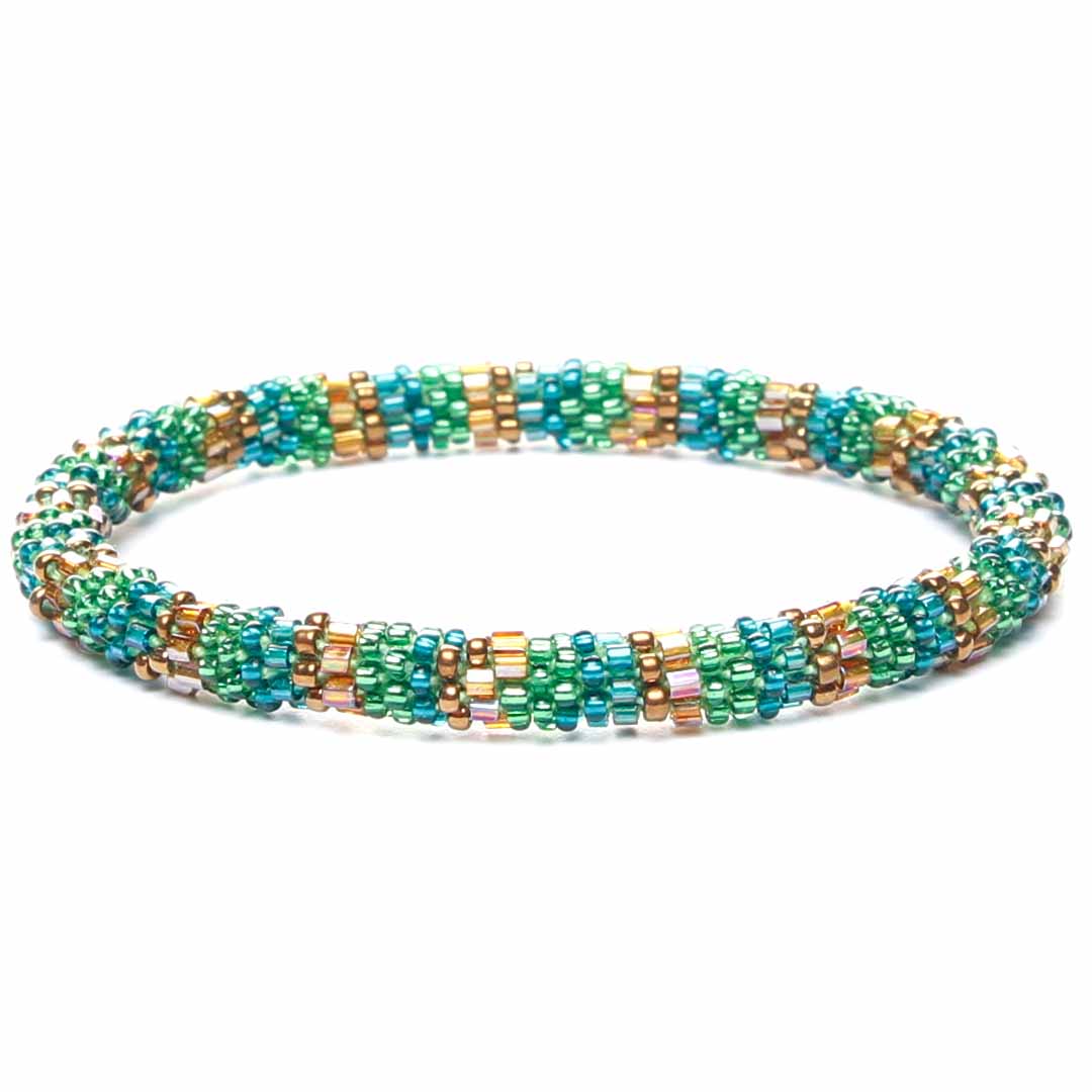 Sparkly Dublin Stripe Beaded Bracelet-1