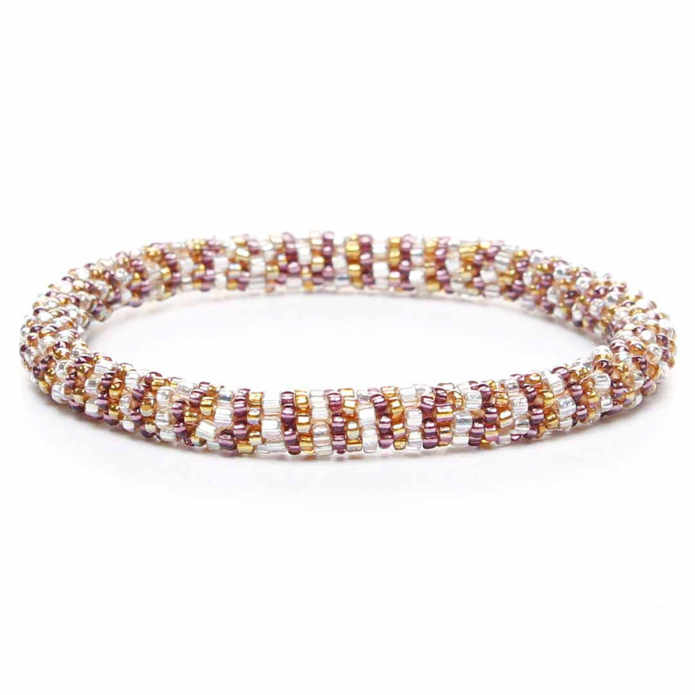 Sparkly Thanksgiving Stripe Beaded Bracelet