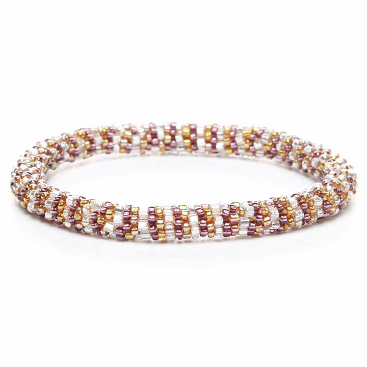 Sparkly Thanksgiving Stripe Beaded Bracelet