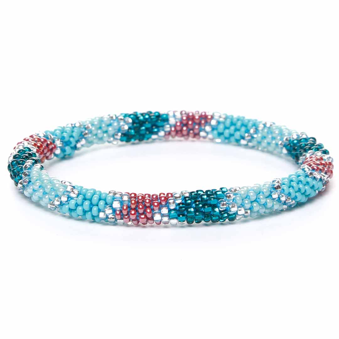Sparkly Turquoise Canyon Beaded Bracelet-1