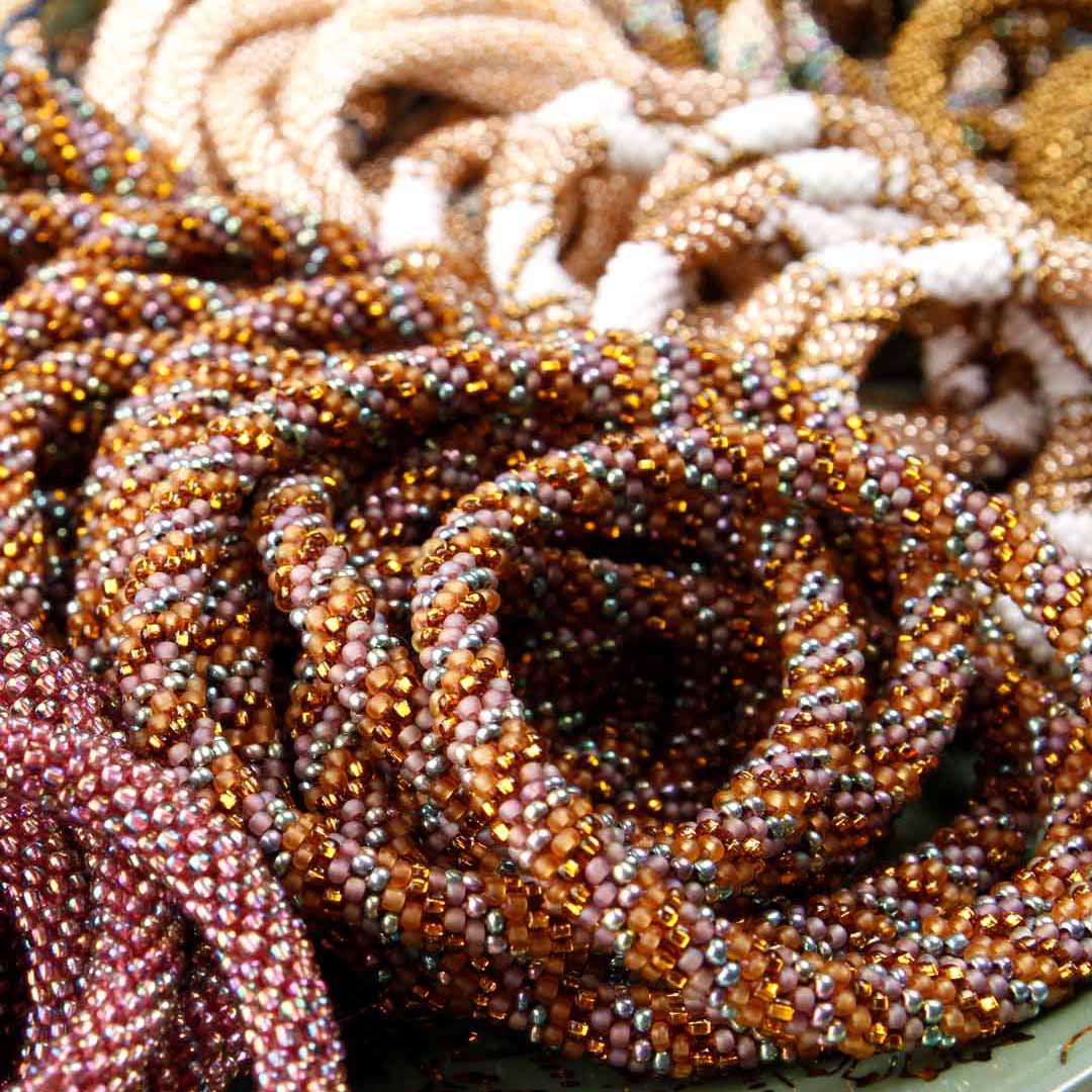Sparkly Mauve Harvest Twist - 7"