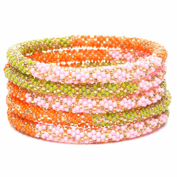 Spring Picnic Beaded Bracelet STack