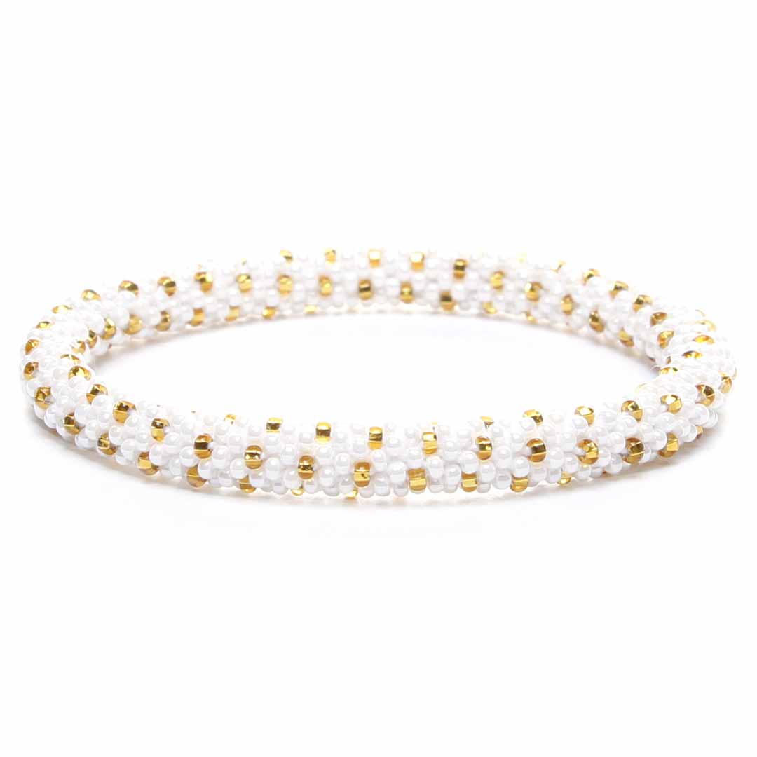 Sunflower Gold & Pearl Polka Dots  Front