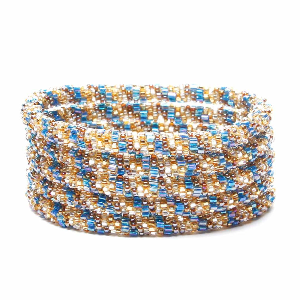 Sunrise Shore Twist Beaded Bracelet-1 Stack