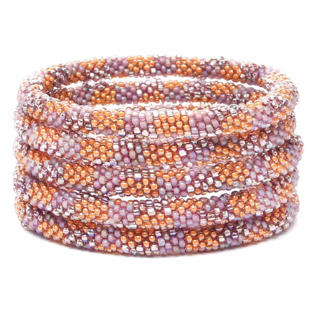 Sunset Blooms Beaded Bracelet-2