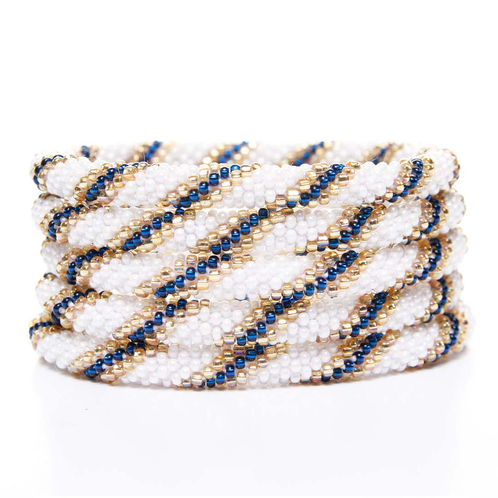 Sunshine and Sailing Beaded Bracelet stack