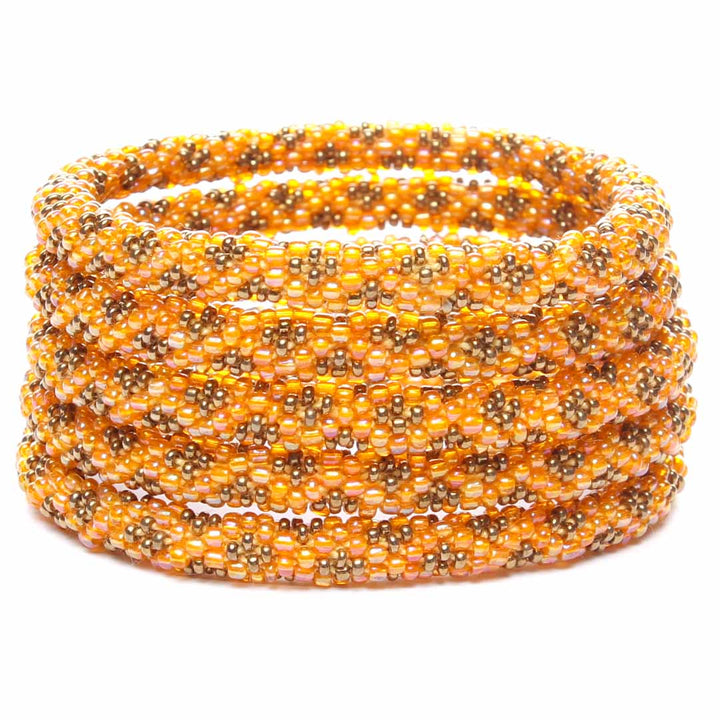 Sweet Marmalade Beaded Bracelet Stack