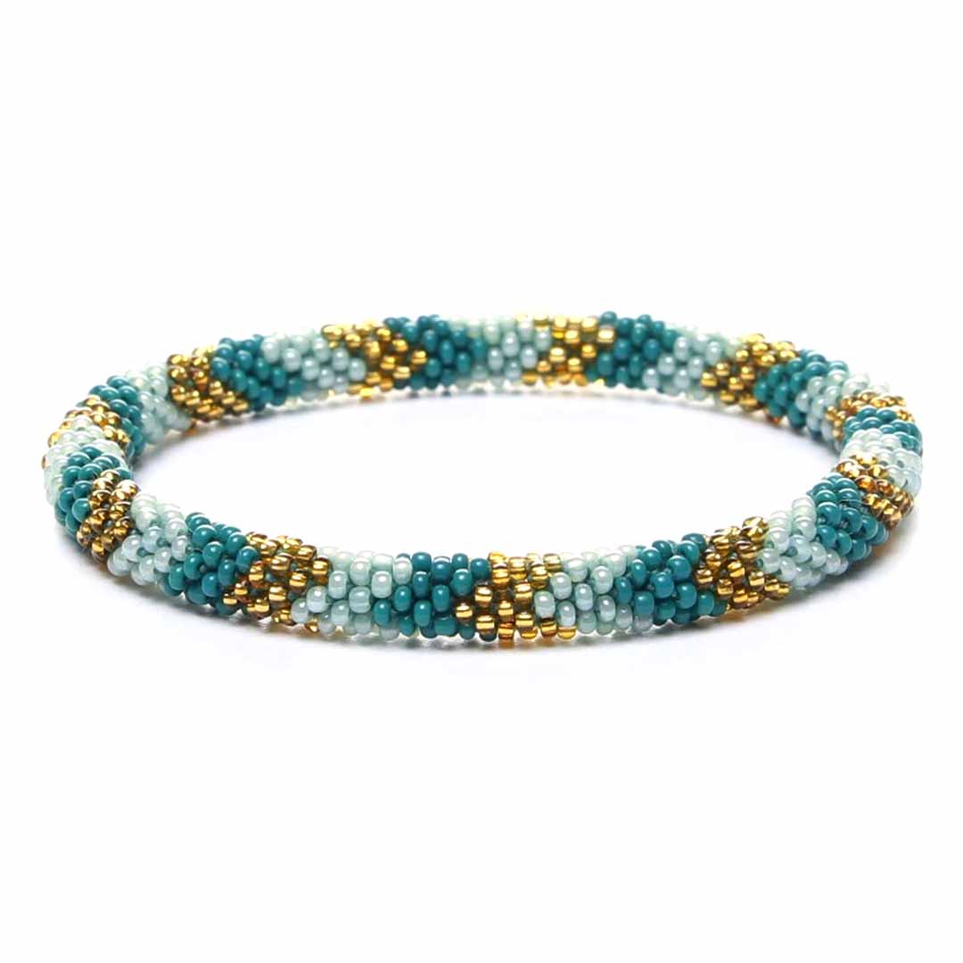 Teal & Gold Canyon Sparkles - 7"