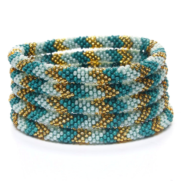 Teal & Gold Canyon Sparkles - 7"