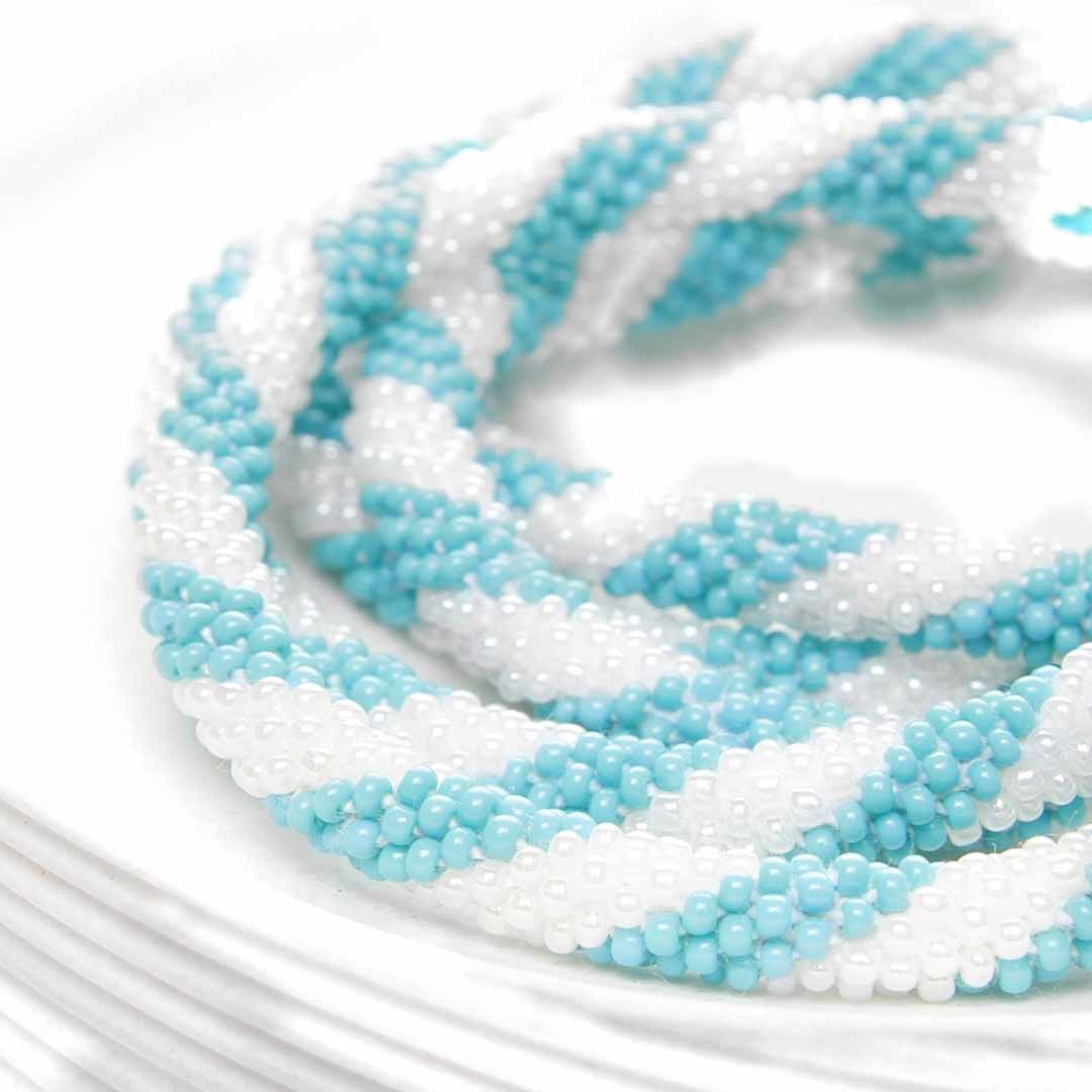 Turquoise Pearl Twist - 7"