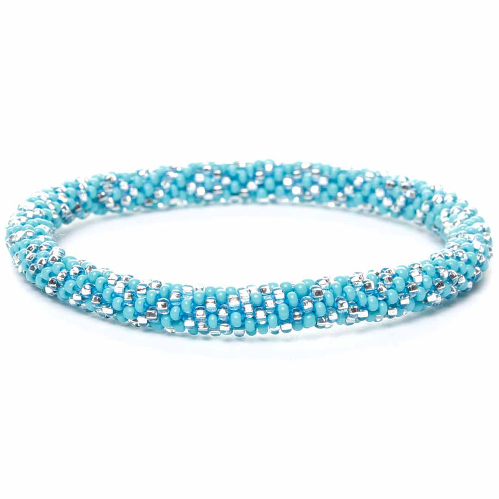 Turquoise Sparkles Beaded Bracelet-1
