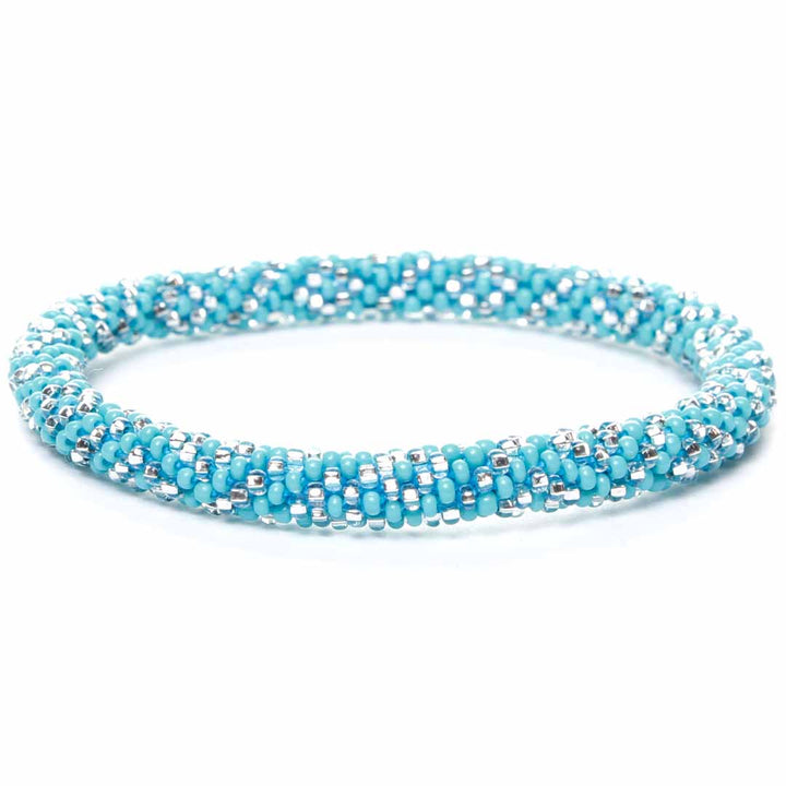 Turquoise Sparkles Beaded Bracelet-1