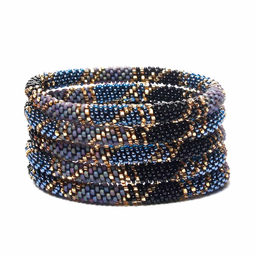 Twilight Noir Beaded Bracelet-1 Stack